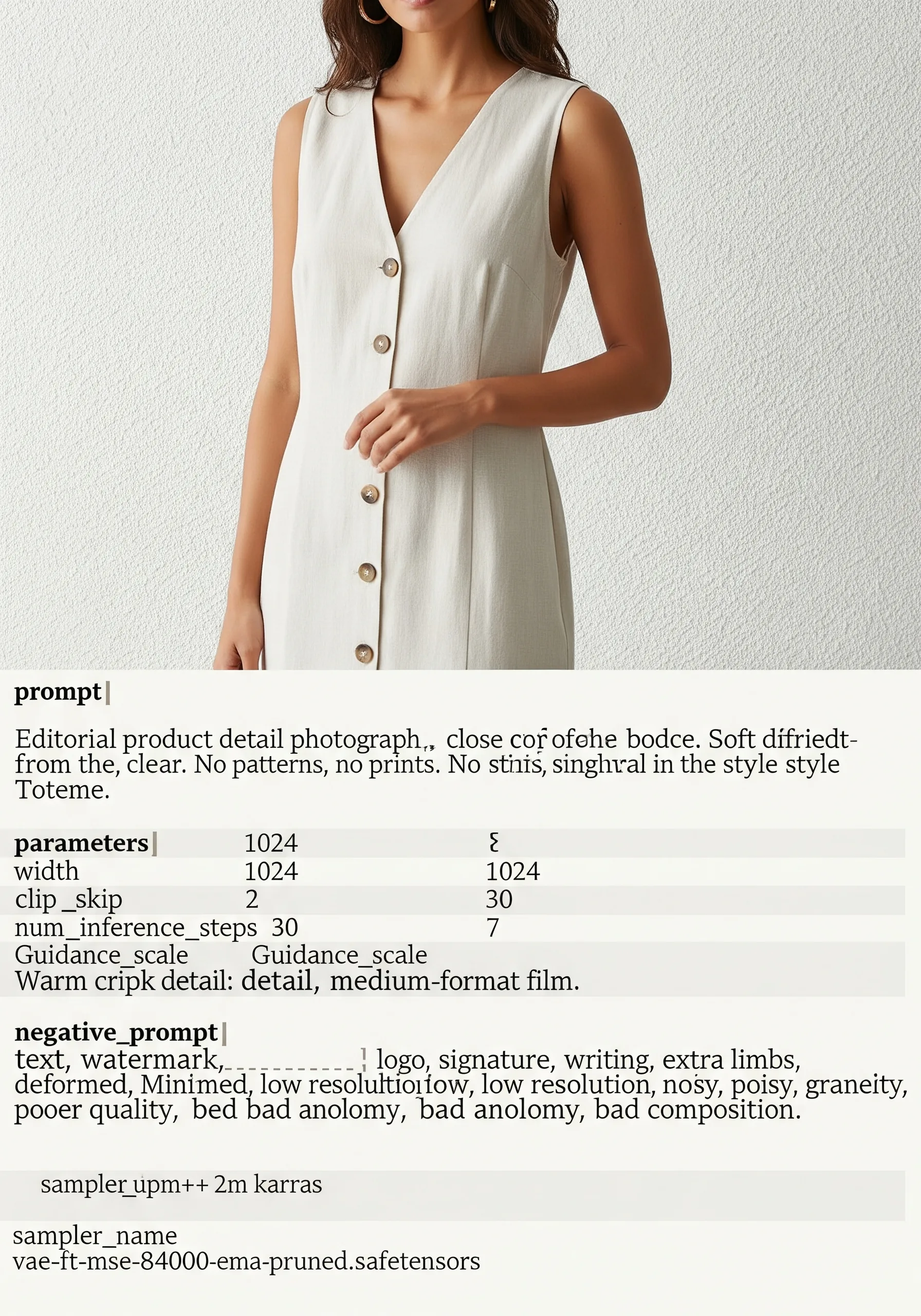 Linen Midi Dress view 2