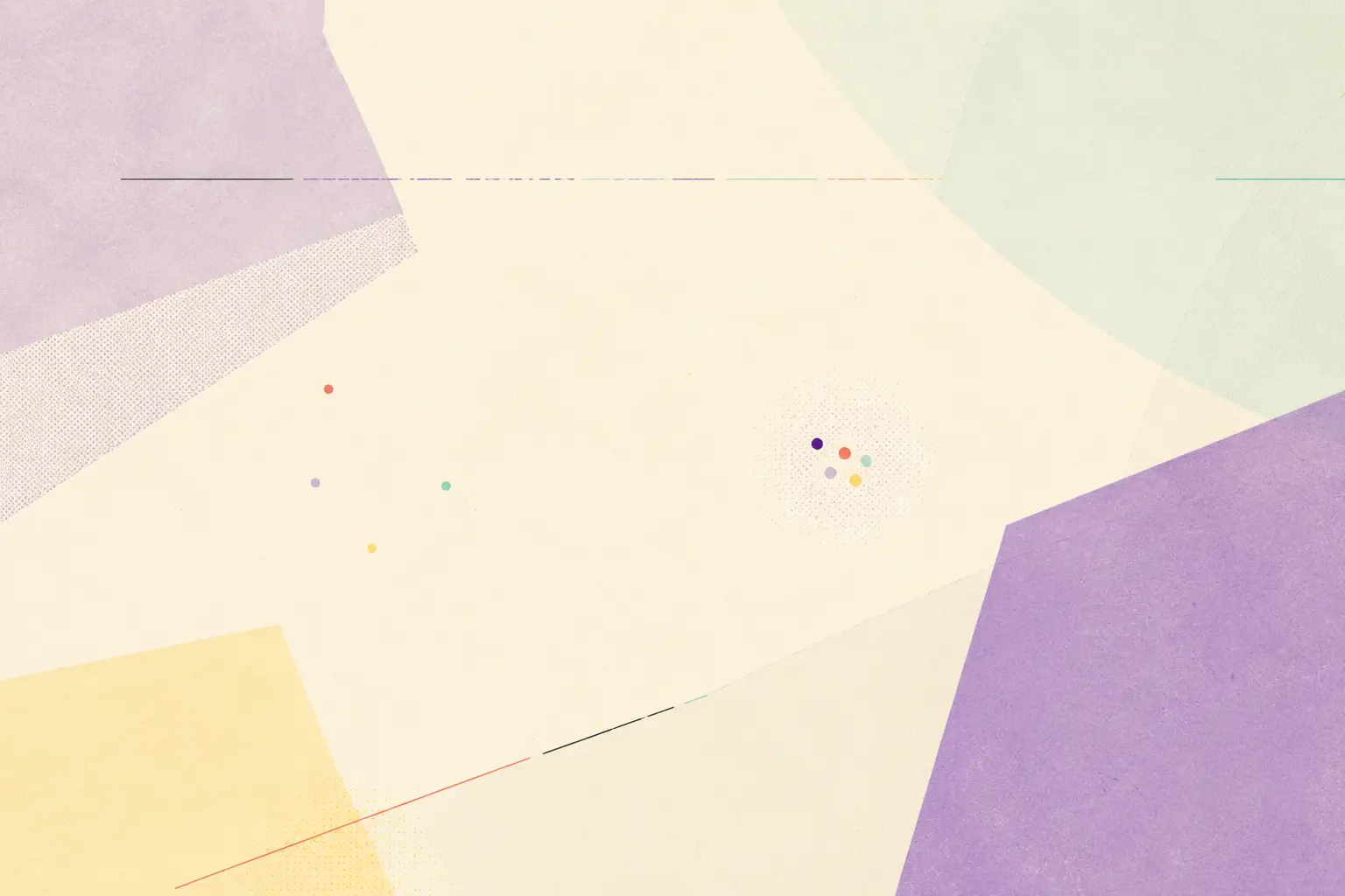 Minimal abstract composition of translucent planes and interrupted lines