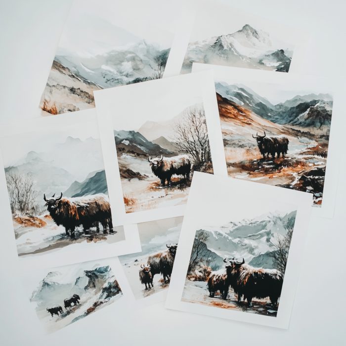 Vintage Yak Art Print